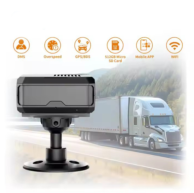 Container Dump Camiones DMS Wifi GPS Box APP Control 3CH I/O Output Dashcam Video Yawn Surveillance Fleet Management System