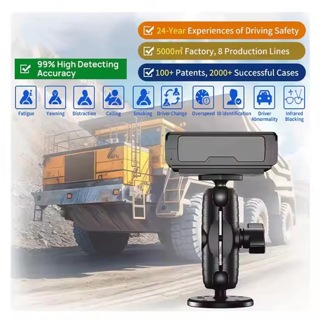 Mining Safety AHD Auto Monitor 1080 Para Trucks 4g Hgv 3CH School Lorry Lte Camera Vehicle Fleet Management
